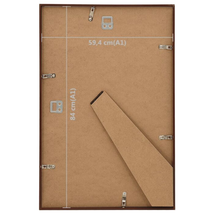 Collage de cadres photo 3 pcs de mur table Bronze 59,4x84cm MDF – Image 7