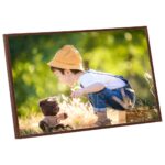 Collage de cadres photo 3 pcs de mur table Bronze 70x90 cm MDF – Image 3