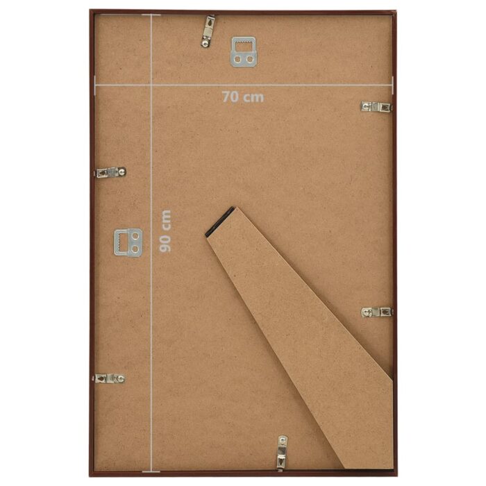Collage de cadres photo 3 pcs de mur table Bronze 70x90 cm MDF – Image 6