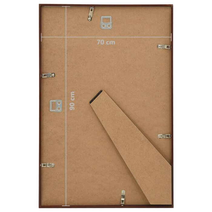 Collage de cadres photo 3 pcs de mur table Bronze 70x90 cm MDF – Image 7