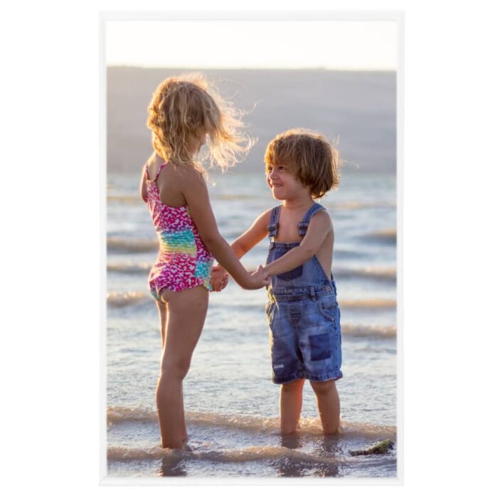 Collage de cadres photo 3 pcs de table Blanc 10x15 cm MDF – Image 2