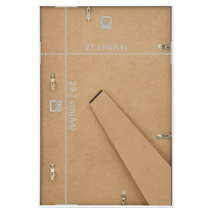 Collage de cadres photo 5 pcs de table Blanc 21x29,7 cm MDF – Image 6