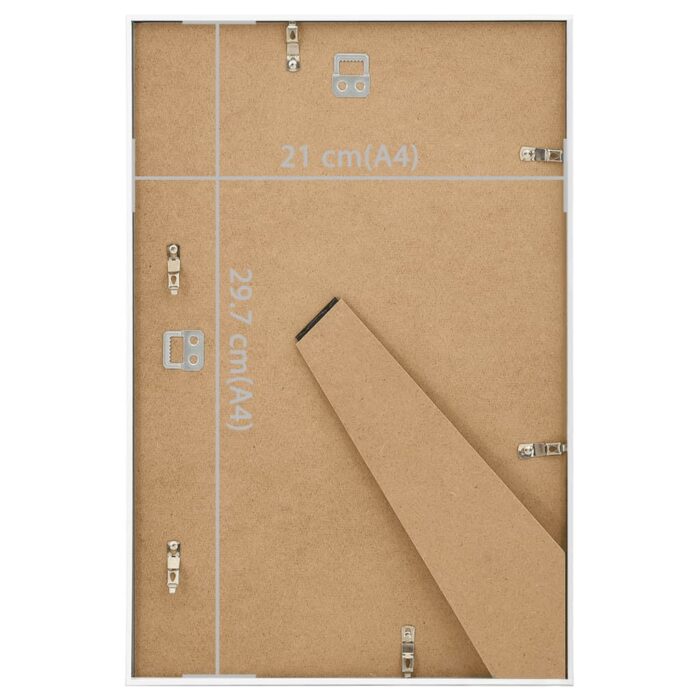 Collage de cadres photo 5 pcs de table Blanc 21x29,7 cm MDF – Image 7