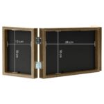 Cadre photo dépliable Marron clair 28x18 cm+2x(13x18 cm) – Image 6