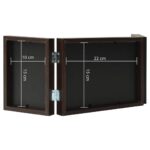 Cadre photo dépliable Marron foncé 22x15 cm+2x(10x15 cm) – Image 5