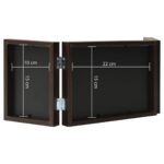 Cadre photo dépliable Marron foncé 22x15 cm+2x(10x15 cm) – Image 6