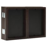 Cadre photo dépliable Marron foncé 28x18 cm+2x(13x18 cm) – Image 3