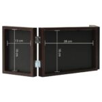 Cadre photo dépliable Marron foncé 28x18 cm+2x(13x18 cm) – Image 6