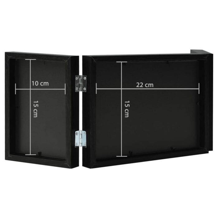Cadre photo dépliable Noir 22x15 cm+2x(10x15 cm) – Image 6
