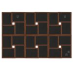 Collage de cadres photo de photo 24x(13x18 cm) Marron foncé MDF – Image 4