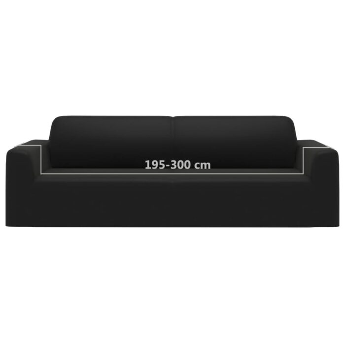 Housse extensible de canapé 2 places Crème Jersey de polyester – Image 4