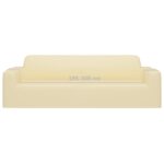 Housse extensible de canapé 3 places Crème Jersey de polyester – Image 4