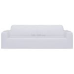 Housse extensible de canapé 2 places Blanc Jersey de polyester – Image 4