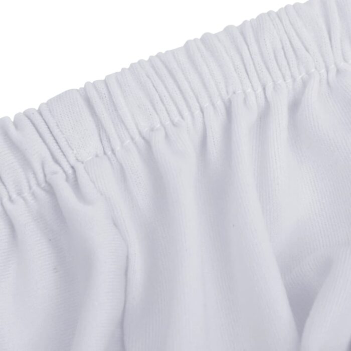 Housse extensible de canapé 4 places Blanc Jersey de polyester – Image 3