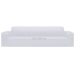 Housse extensible de canapé 4 places Blanc Jersey de polyester – Image 4