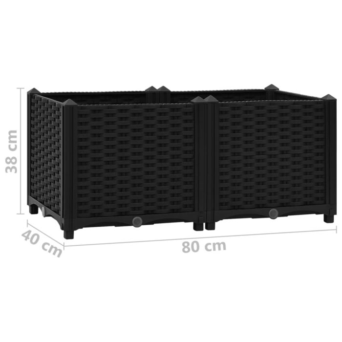 Lit surélevé 80x40x38 cm Polypropylène – Image 6