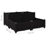 Lit surélevé 80x80x38 cm Polypropylène – Image 4