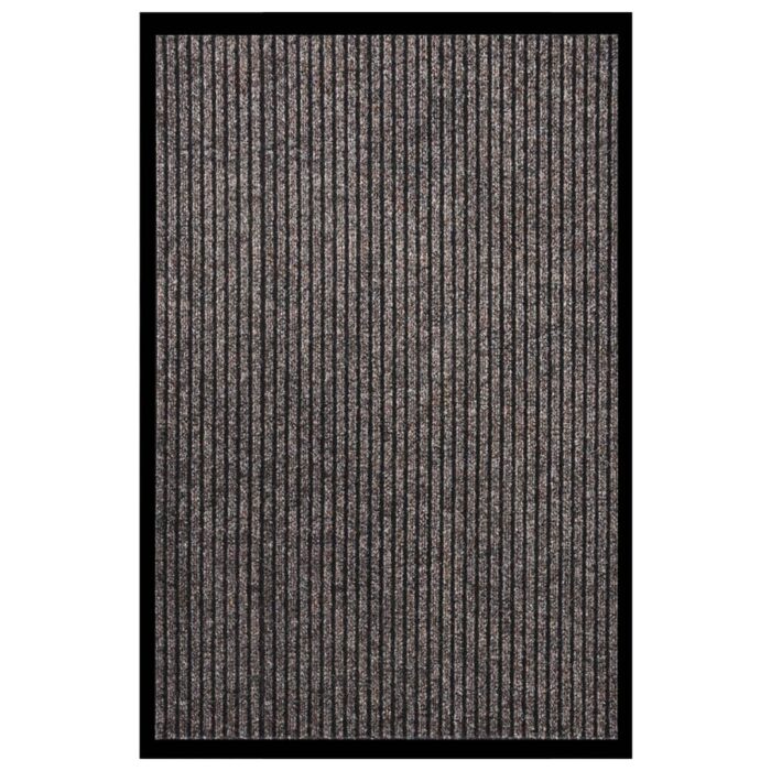 Paillasson rayé Beige 80x120 cm – Image 1