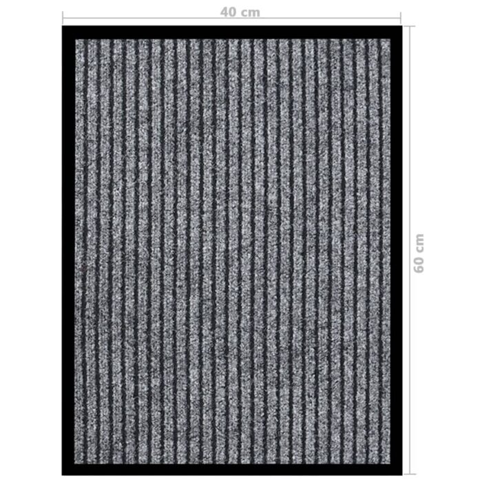 Paillasson rayé Gris 40x60 cm – Image 5
