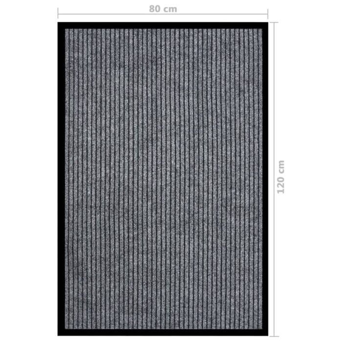 Paillasson rayé Gris 80x120 cm – Image 5