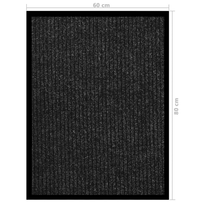 Paillasson rayé Anthracite 60x80 cm – Image 4