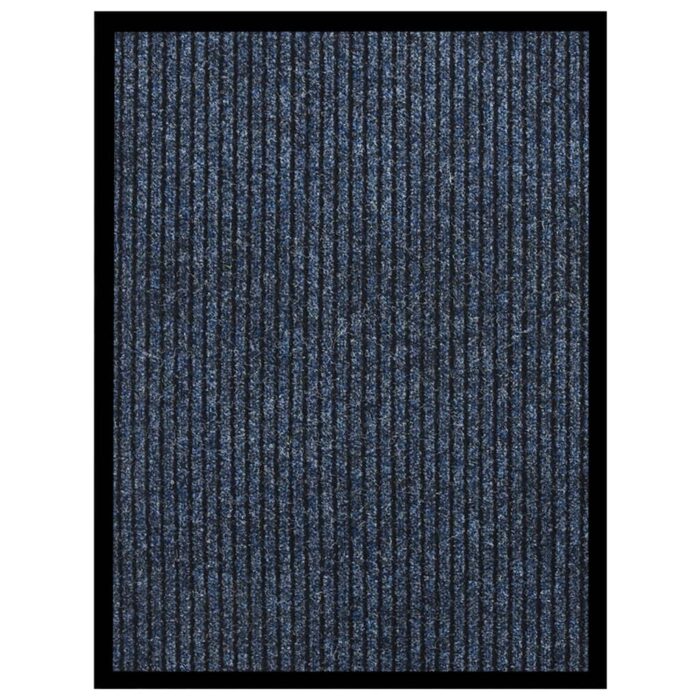 Paillasson rayé Bleu 60x80 cm – Image 1