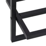 Porte-serviettes Noir 95x25x22 cm Fer – Image 4