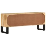Meuble TV 110x30x45 cm Bois de manguier brut – Image 5