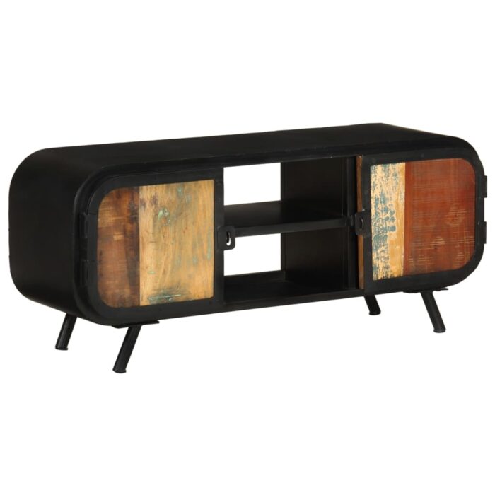 VXL8720286504581_a_en_hd_1.jpg Meuble TV 110x30x45 cm Bois de récupération massif – Image 1