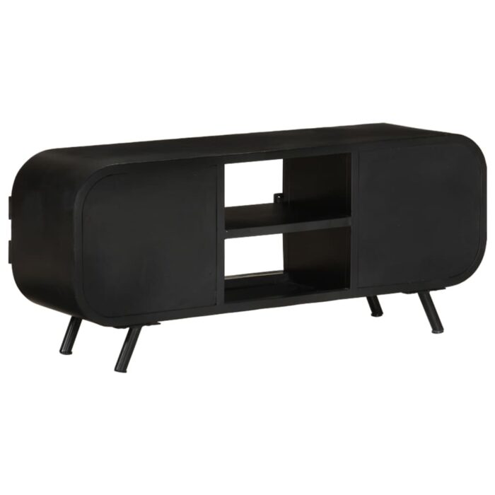 Meuble TV 110x30x45 cm Bois de récupération massif – Image 4
