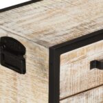 Meuble TV 110x30x41 cm Bois d'acacia massif – Image 4