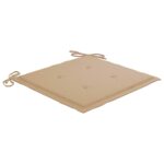 Chaises de jardin et coussins lot de 8 Bois acacia solide Gris – Image 6