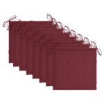 Chaises pliables d'extérieur lot de 8 et coussins Bois d'acacia – Image 4