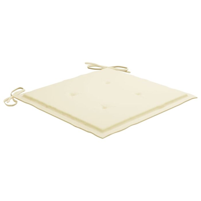 Chaises pliables d'extérieur lot de 8 et coussins Bois d'acacia – Image 5