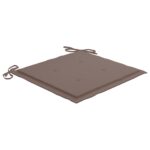 Chaises pliables d'extérieur lot de 8 et coussins Bois d'acacia – Image 5