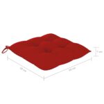 Chaises à manger d'extérieur lot de 4 et coussins Acacia massif – Image 6