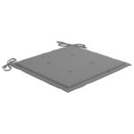 Chaises de jardin lot de 4 avec coussins Bois d'acacia massif – Image 10
