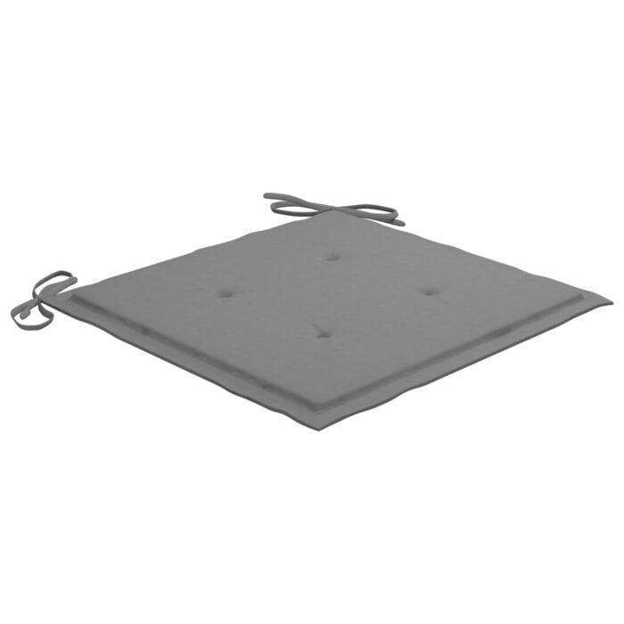 Chaises de jardin lot de 4 avec coussins Bois d'acacia massif – Image 12