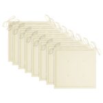 Chaises de jardin lot de 8 avec coussins Bois d'acacia solide – Image 9