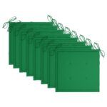Chaises de jardin lot de 8 avec coussins Bois d'acacia solide – Image 9