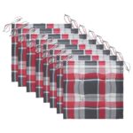 Chaises de jardin lot de 8 avec coussins Bois d'acacia solide – Image 9