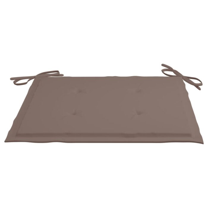 Chaises de jardin lot de 6 avec coussins Bois de teck massif – Image 7