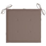 Chaises de jardin lot de 6 avec coussins Bois de teck massif – Image 8