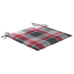 Chaises de jardin lot de 6 avec coussins Bois de teck massif – Image 9