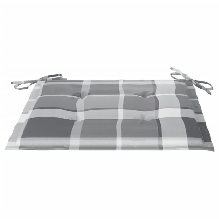 Chaises de jardin lot de 6 avec coussins Bois de teck massif – Image 7