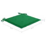 Chaises de jardin lot de 8 avec coussins Bois de teck massif – Image 12