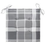 Chaises de jardin lot de 8 avec coussins Bois de teck massif – Image 8