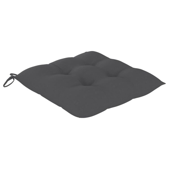 Chaises de jardin lot de 8 avec coussins Bois de teck massif – Image 10