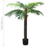 Palmier Phoenix artificiel avec pot 190 cm Vert – Image 5