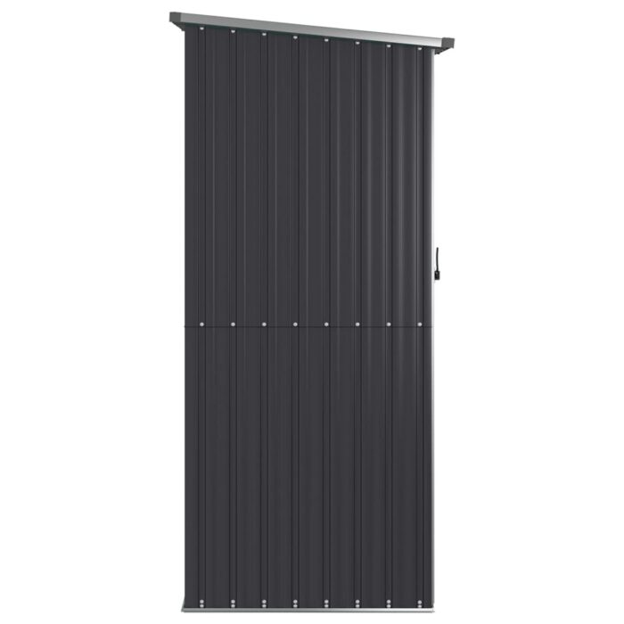 Abri de jardin Anthracite 118,5x97x209,5 cm Acier galvanisé – Image 3